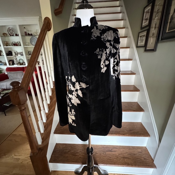 Dana Buchman Velvet Jacket Sz 4 - Picture 7 of 10